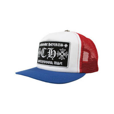 クロムハーツ 帽子 コピー メッシュキャップ CH TRUCKER CAP 青&amp;赤