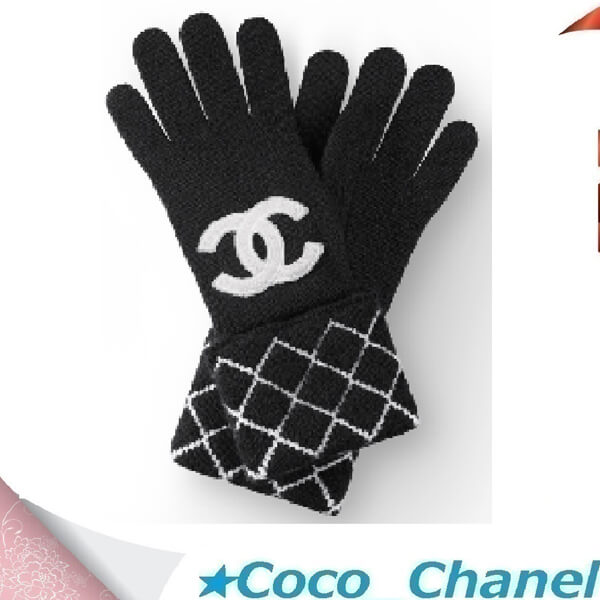 シャネル手袋スーパーコピーシャネル CCロゴ ニットグローブ 手袋