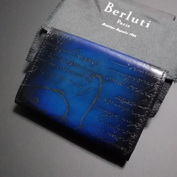 ベルルッティ財布 コピーIMBUIA ブルーパティーヌ カードケース