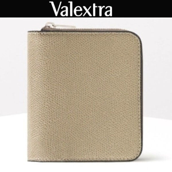 ヴァレクストラ スーパーコピー セレブ愛用 レザージップコンパクト財布