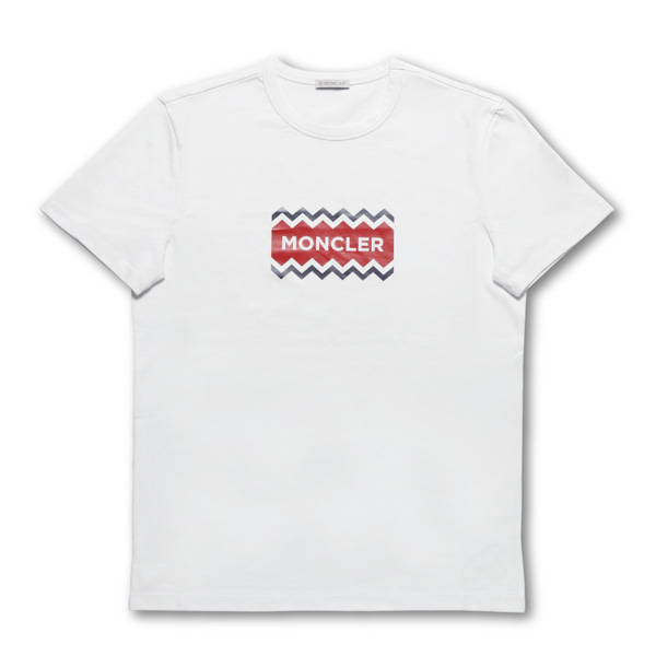 モンクレール MONCLER Tシャツ コピー メンズ 8037250 8390T 001 半袖Tシャツ WHITE ホワイト
