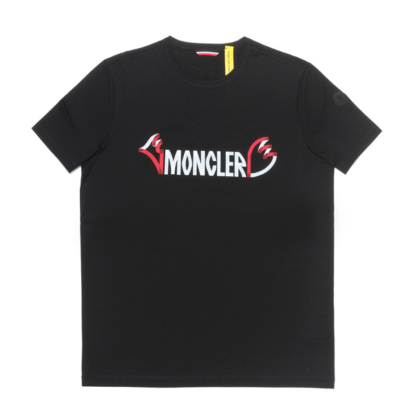 モンクレール MONCLER Tシャツ コピー メンズ 8025250 8390Y 999 半袖Tシャツ BLACK ブラック