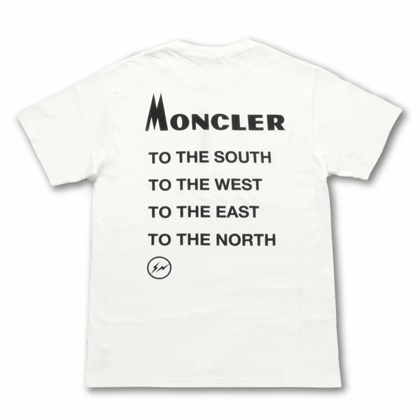 モンクレール MONCLER Tシャツ コピー メンズ 8039850 8391Q 001 半袖Tシャツ WHITE ホワイト