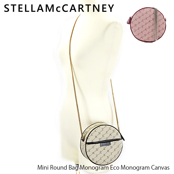 2020最新で争奪戦 STELLA MCCARTNEY ステラマッカートニー偽物 Mini Round Bag Monogram Eco Monogram Canvas