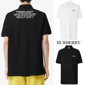 ★BURBERRY★バーバリー ポロシャツ コピー ロケーションプリント 2color
