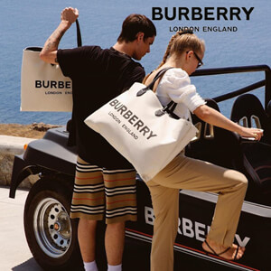 【BURBERRY】バーバリー キャンバストートバッグ コピー ロゴデティール8009268