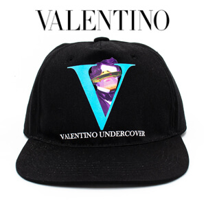 VALENTINO x UNDERCOVER V FACE UFO ヴァレンティノ キャップ コピー ロゴ UNISEX SY0HDA10CEU 0NO