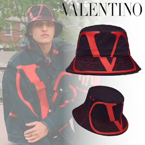 VALENTINO ヴァレンティノ キャップ コピー＊Vロゴ バケットハット 帽子 LOOK SY2HGA00RPF I52