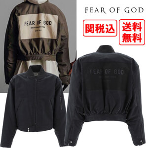 関税・送料込 FEAR OF GODコピー with logo Zipped ジャケット