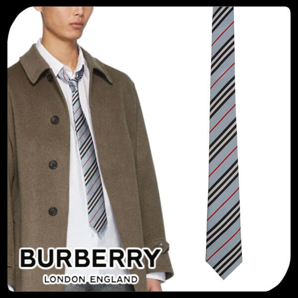BURBERRY ネクタイコピー バーバリー Icon Stripe Silk Tie