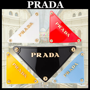 プラダ20SS トライアングルメタルロゴヘアクリップ 偽物1IF041_2D6S_F0002 5色