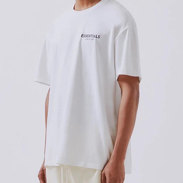 essentials tシャツ 偽物 エッセンシャルズ Boxy T-Shirt WHITE